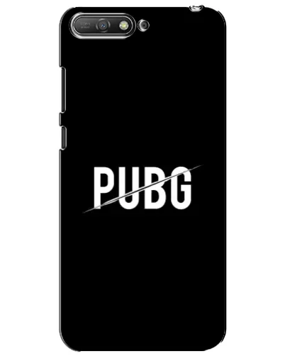 Чехол для Huawei Y6 2018 с картинкой «PUBG — белый логотип»