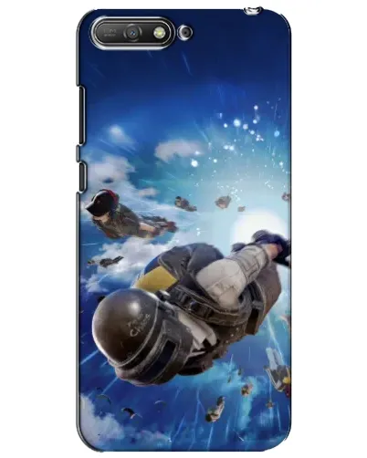 Чехол для Huawei Y6 2018 с картинкой «Десант PUBG — прыжок»