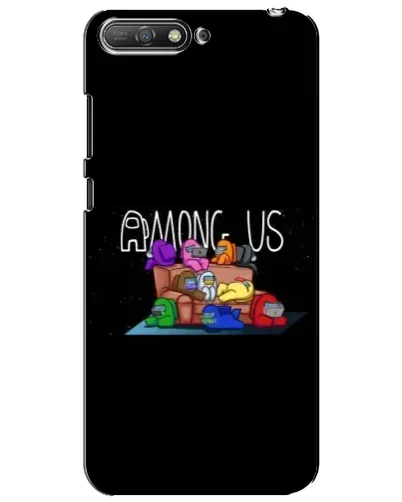 Чехол для Huawei Y6 2018 с картинкой «Логотип Among Us»