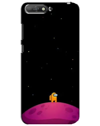 Чехол для Huawei Y6 2018 с картинкой «Одинокий герой на планете»