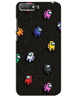 Чехол для Huawei Y6 2018 с картинкой «Космический паттерн Among Us»