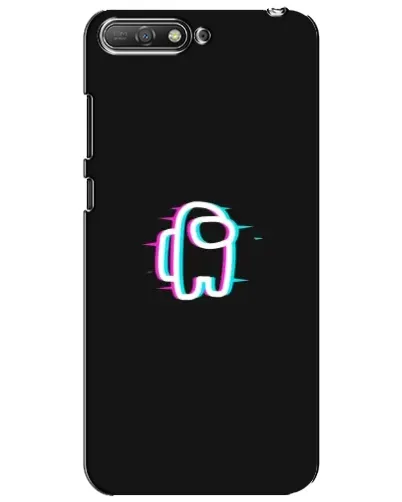 Чехол для Huawei Y6 2018 с картинкой «Among Us неон»