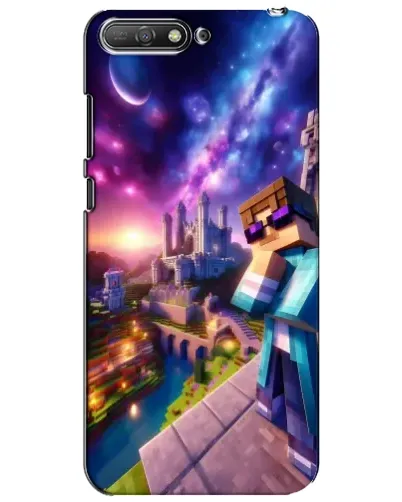 Чехол для Huawei Y6 2018 с картинкой «Стив и космос»