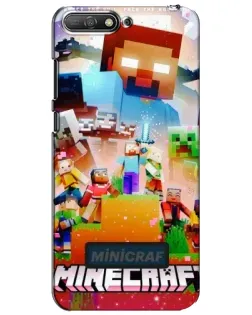 Чехол для Huawei Y6 2018 с картинкой «Minecraft герои игры»