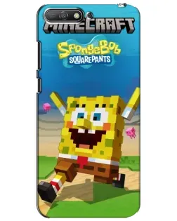 Чохол для Huawei Y6 2018 з картинкою «Губка Боб Minecraft» Чохол для Huawei Y6 2018 з картинкою «Губка Боб Minecraft»
