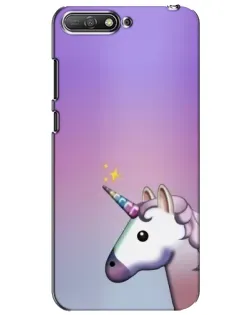 Чехол для Huawei Y6 2018 с картинкой «Единорог градиент» Чехол для Huawei Y6 2018 с картинкой «Единорог градиент»