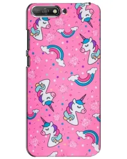 Чехол для Huawei Y6 2018 с картинкой «Unicorn паттерн розовый» Чехол для Huawei Y6 2018 с картинкой «Unicorn паттерн розовый»