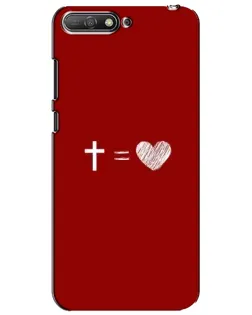 Чехол для Huawei Y6 2018 с картинкой «Уравнение любви» Чехол для Huawei Y6 2018 с картинкой «Уравнение любви»