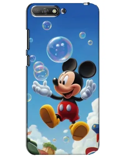 Чехол для Huawei Y6 2018 с картинкой «Mickey и мыльные пузыри»