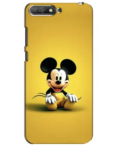 Чехол для Huawei Y6 2018 с картинкой «Микки на желтом»