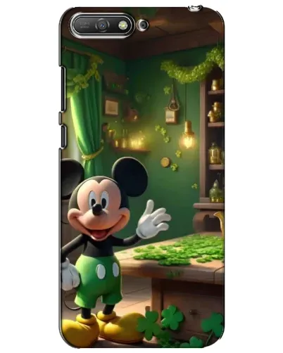 Чехол для Huawei Y6 2018 с картинкой «Микки в мастерской»