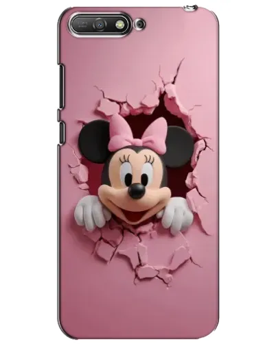 Чехол для Huawei Y6 2018 с картинкой «Минни сквозь стену»