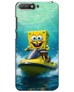 Чохол для Huawei Y6 2018 з картинкою «Спанч Боб на гідроциклі» Чохол для Huawei Y6 2018 з картинкою «Спанч Боб на гідроциклі»