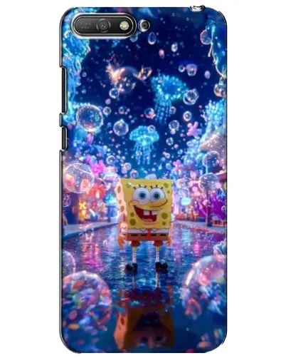 Чехол для Huawei Y6 2018 с картинкой «Неоновый океан» Чехол для Huawei Y6 2018 с картинкой «Неоновый океан»