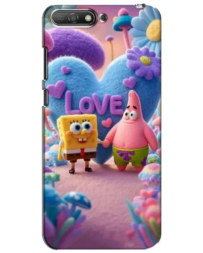 Чехол для Huawei Y6 2018 с картинкой «Губка Боб Патрик» Чехол для Huawei Y6 2018 с картинкой «Губка Боб Патрик»