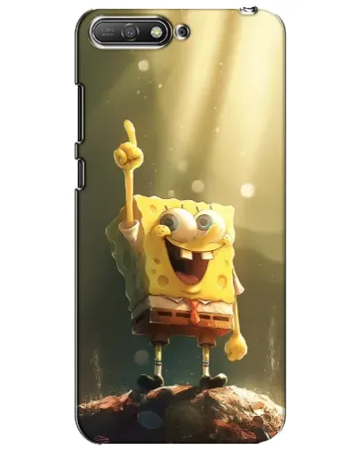 Чехол для Huawei Y6 2018 с картинкой «Сияющий Спанч Боб» Чехол для Huawei Y6 2018 с картинкой «Сияющий Спанч Боб»