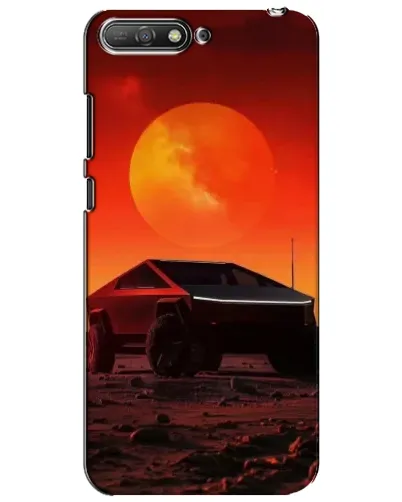 Чехол для Huawei Y6 2018 с картинкой «Cybertruck на Марсе» Чехол для Huawei Y6 2018 с картинкой «Cybertruck на Марсе»