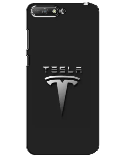 Чехол для Huawei Y6 2018 с картинкой «Стальной логотип Tesla» Чехол для Huawei Y6 2018 с картинкой «Стальной логотип Tesla»