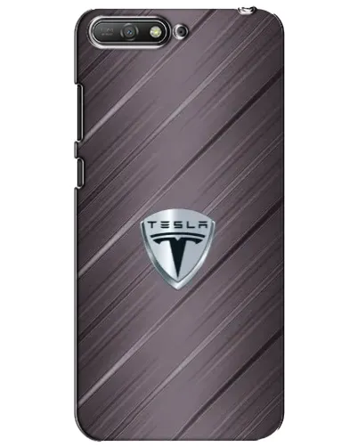 Чехол для Huawei Y6 2018 с картинкой «Металлическая текстура Tesla» Чехол для Huawei Y6 2018 с картинкой «Металлическая текстура Tesla»