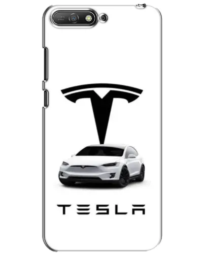 Чехол для Huawei Y6 2018 с картинкой «Tesla White Style» Чехол для Huawei Y6 2018 с картинкой «Tesla White Style»