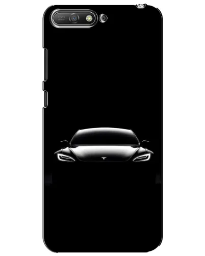 Чехол для Huawei Y6 2018 с картинкой «Фары Tesla Night» Чехол для Huawei Y6 2018 с картинкой «Фары Tesla Night»