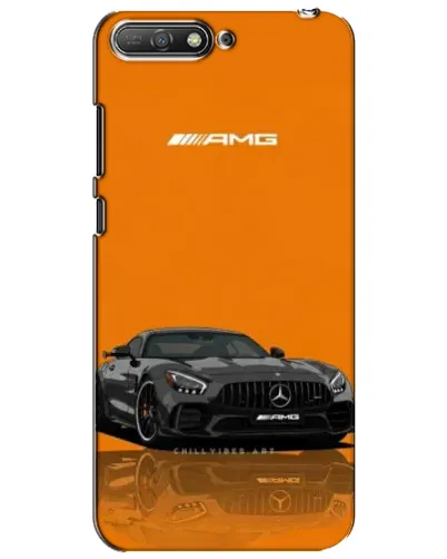 Чехол для Huawei Y6 2018 с картинкой «Оранжевый Mercedes AMG» Чехол для Huawei Y6 2018 с картинкой «Оранжевый Mercedes AMG»