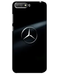Чехол для Huawei Y6 2018 с картинкой «Mercedes на металле» Чехол для Huawei Y6 2018 с картинкой «Mercedes на металле»