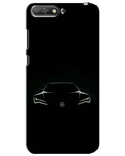Чехол для Huawei Y6 2018 с картинкой «Mercedes — силуэт авто» Чехол для Huawei Y6 2018 с картинкой «Mercedes — силуэт авто»