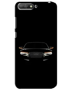 Чехол для Huawei Y6 2018 с картинкой «Audi — ночной контур»
