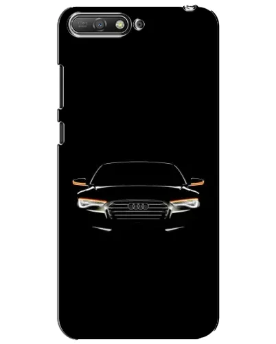 Чехол для Huawei Y6 2018 с картинкой «Audi — ночной контур»