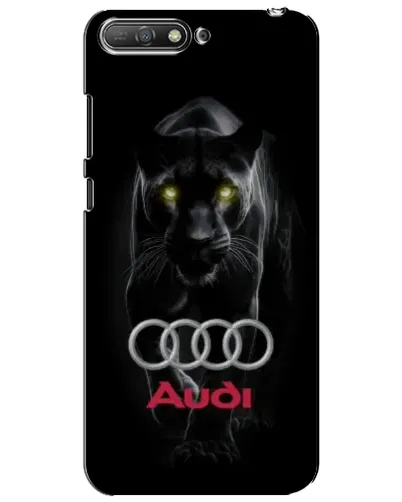 Чехол для Huawei Y6 2018 с картинкой «Пантера и Audi»