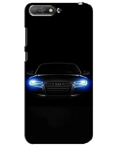 Чехол для Huawei Y6 2018 с картинкой «Audi в неоне»