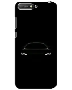 Чехол для Huawei Y6 2018 с картинкой «Взгляд Audi в темноте»