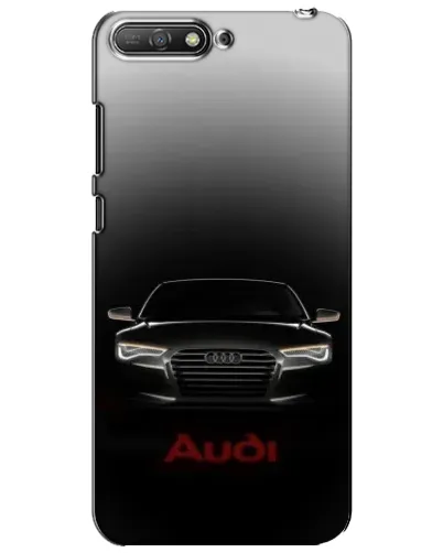 Чехол для Huawei Y6 2018 с картинкой «Audi — градиентный контур»