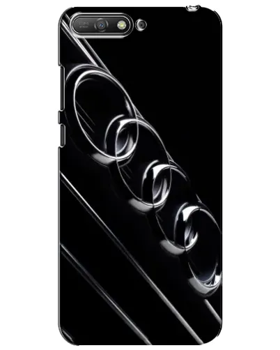 Чехол для Huawei Y6 2018 с картинкой «Audi — абстрактные кольца»