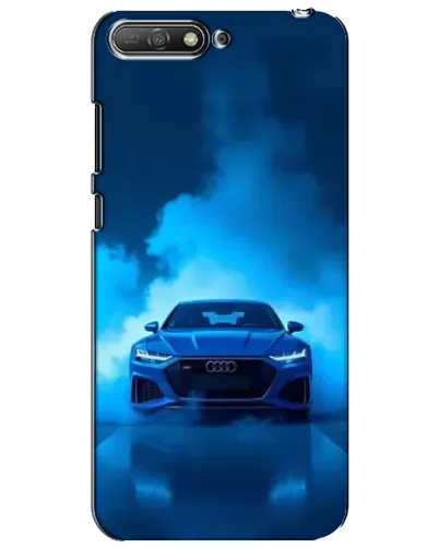 Чехол для Huawei Y6 2018 с картинкой «Audi — голубая энергия»