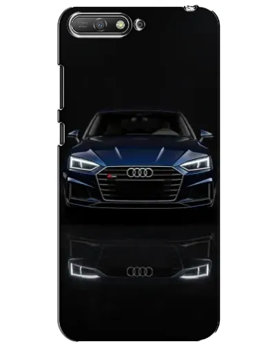 Чехол для Huawei Y6 2018 с картинкой «Audi — ночное отражение»