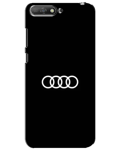 Чехол для Huawei Y6 2018 с картинкой «Audi White Logo»