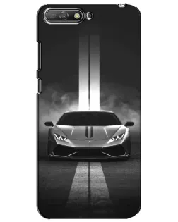 Чехол для Huawei Y6 2018 с картинкой «Lamborghini симметрия дорог» Чехол для Huawei Y6 2018 с картинкой «Lamborghini симметрия дорог»