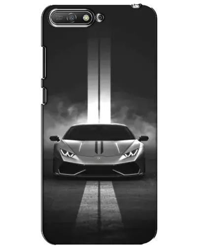 Чехол для Huawei Y6 2018 с картинкой «Lamborghini симметрия дорог»