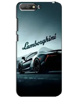 Чехол для Huawei Y6 2018 с картинкой «Классическая надпись Lamborghini» Чехол для Huawei Y6 2018 с картинкой «Классическая надпись Lamborghini»