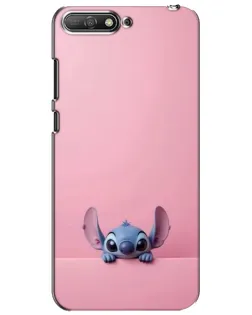 Чехол для Huawei Y6 2018 с картинкой «Stitch выглядывает»