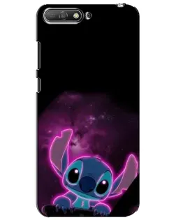 Чехол для Huawei Y6 2018 с картинкой «Неоновый Stitch»