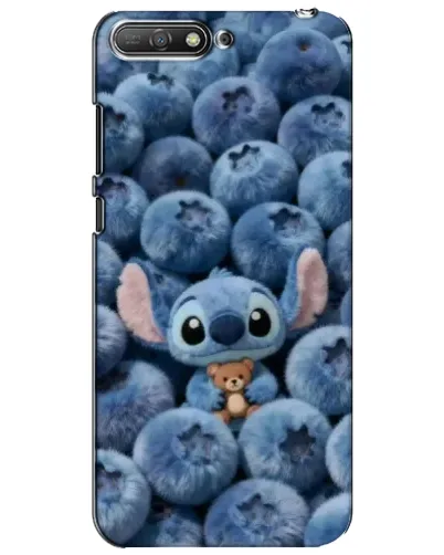 Чехол для Huawei Y6 2018 с картинкой «Стич и голубика» Чехол для Huawei Y6 2018 с картинкой «Стич и голубика»