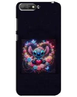 Чехол для Huawei Y6 2018 с картинкой «Stitch в цветах»
