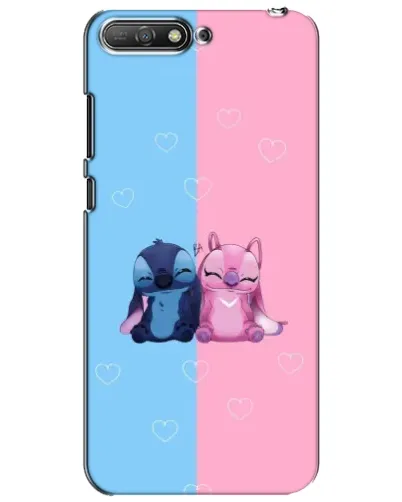 Чехол для Huawei Y6 2018 с картинкой «Stitch и Angel Love» Чехол для Huawei Y6 2018 с картинкой «Stitch и Angel Love»