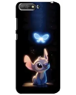Чехол для Huawei Y6 2018 с картинкой «Сияющий Стич»