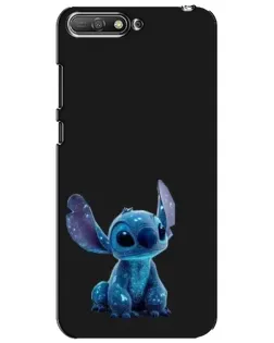 Чехол для Huawei Y6 2018 с картинкой «Стич на черном»