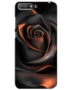 Чехол для Huawei Y6 2018 с картинкой «Шелковая черная роза» Чехол для Huawei Y6 2018 с картинкой «Шелковая черная роза»