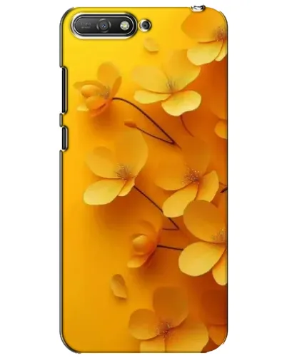 Чехол для Huawei Y6 2018 с картинкой «Золотые лепестки»